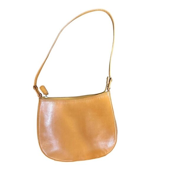 Fossil 1954 Leather Short Shoulder Bag Purse Small Tan Boho - Picture 2 of 8